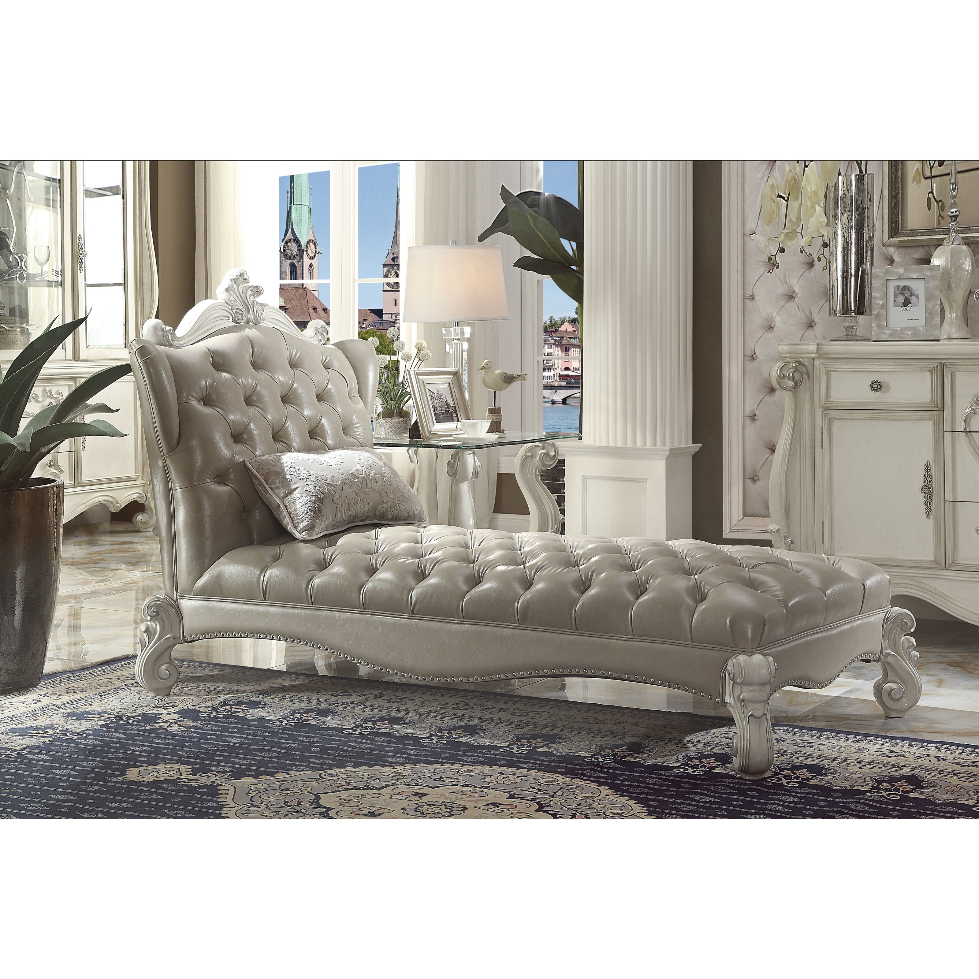 Acme Furniture Versailles Chaise w/1 Pillow A1 Furniture & Mattress